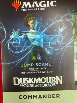 Magic the gathering Commander Duskmourn Jumpscare Green/blue