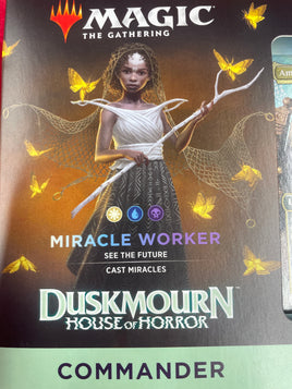 Magic the gathering Commander Duskmourn House of Horror Miracle worker white/blue/black