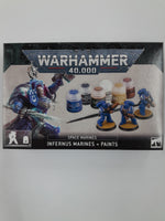 
              Warhammer 40k Space Marines infernus marines plus paints set
            