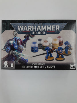 Warhammer 40k Space Marines infernus marines plus paints set