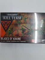 
              Warhammer 40k Kill Team blades of Khaine Aeldari sticking scorpion aspect warriors
            